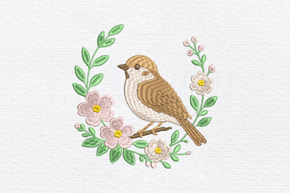 Bird and Wildflower Embroidery Design Review