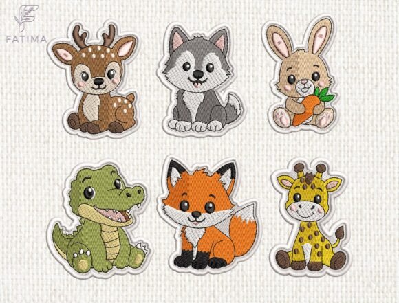 Cute Animal Patch Embroidery Design Set Review