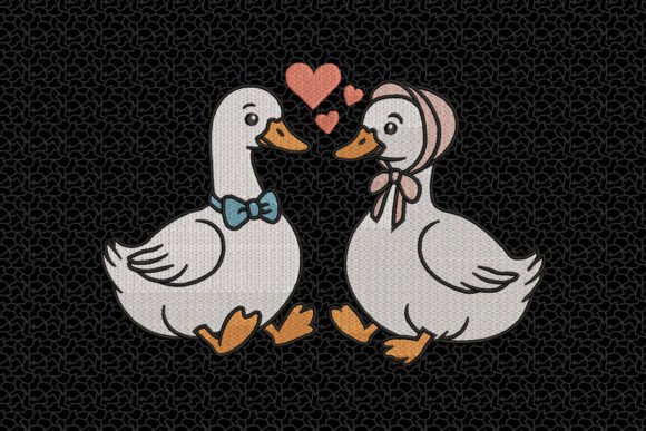 Cute Duck Couple Embroidery: A Designer’s Review