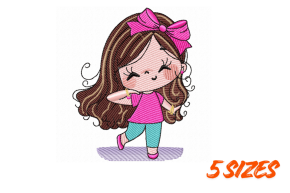 Cute Pink Girl Embroidery Design Review