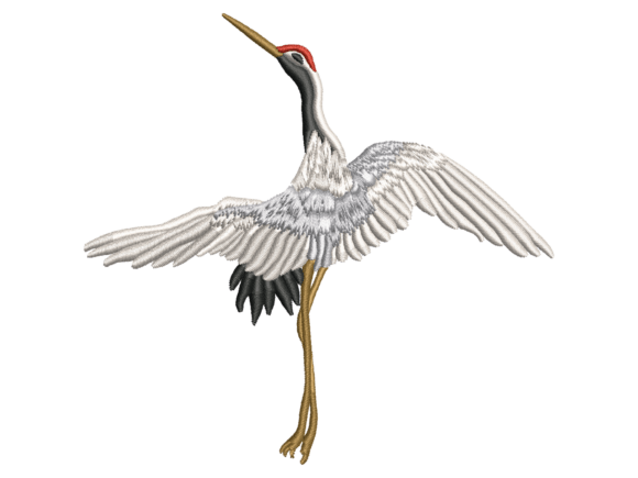 Flying Crane Embroidery Design: A Boutique Sweatshirt Review