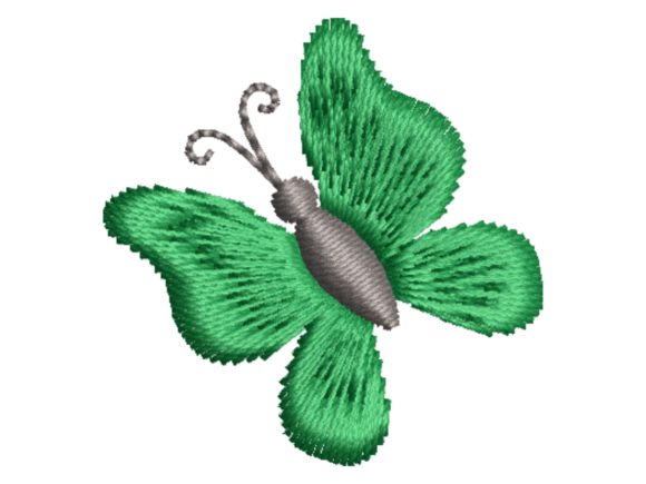 Review: Green Butterfly Embroidery Design for Gifts