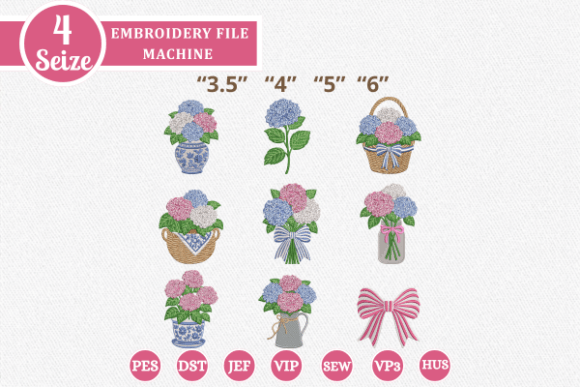 Review: Hydrangea Embroidery Design for Boutique Sweatshirts