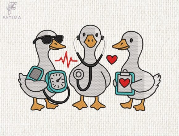 Review: Medical Duck Trio Embroidery Design