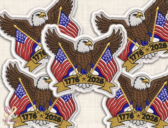 Review: Patriotic Eagle Embroidery Patch Design