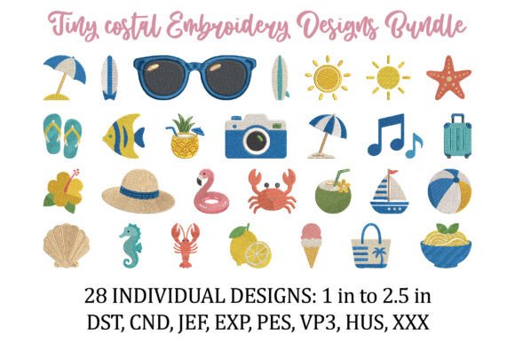 Review: Tiny Coastal Embroidery Designs Bundle