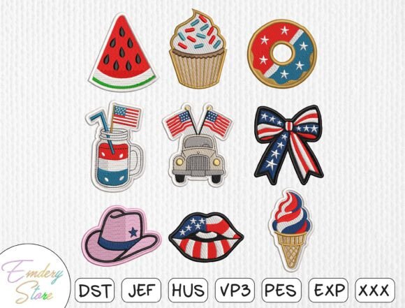 Reviewing the 4th of July Patch Embroidery Bundle