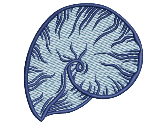Reviewing the Ammonite Fossil Embroidery Design