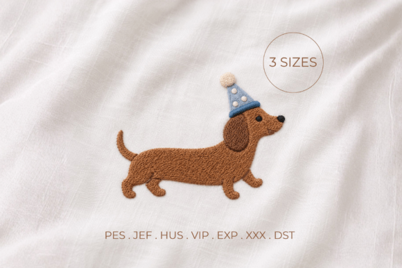 Reviewing the Birthday Dachshund Embroidery Design