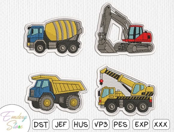 Reviewing the Construction Vehicles Embroidery Patch
