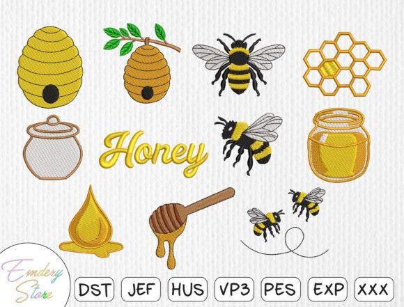 Reviewing the Honey Bee Embroidery Patch Set for Etsy