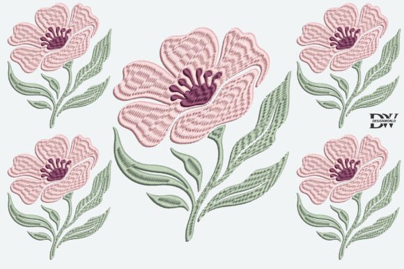 Reviewing the Pink Flower Embroidery Design for Real Projects