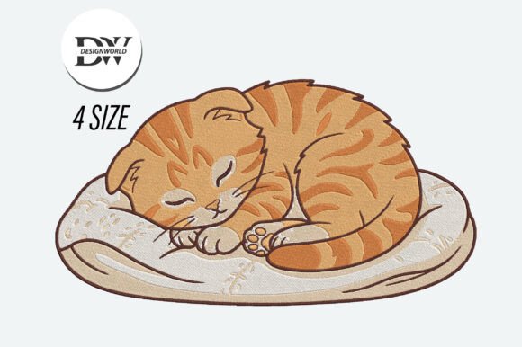 Sleeping Cat Embroidery Design: A Designer’s Review